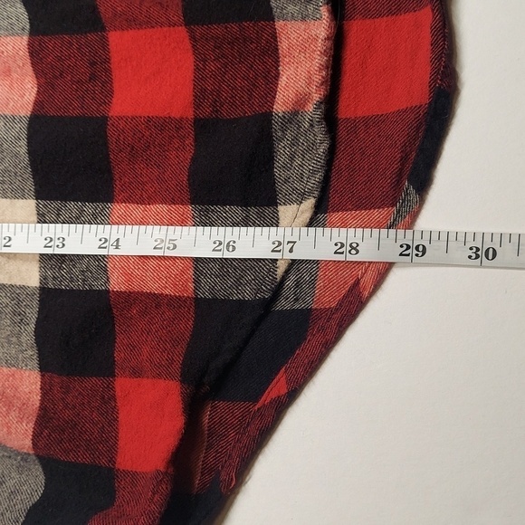 Croft & Barrow Red, Black and white Flannel Size M - Picture 6 of 8
